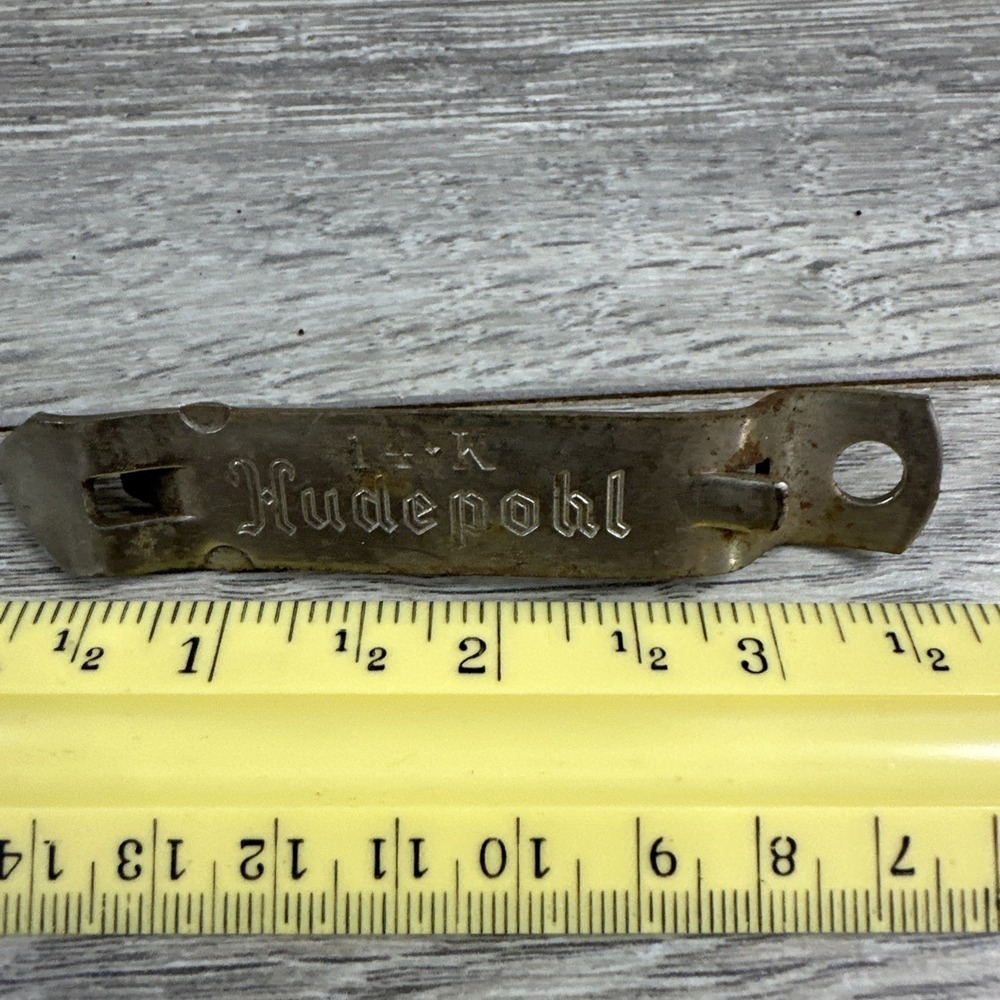 Hudepohl 14-K Beer Bottle and Can Opener‎ VTG Church Key